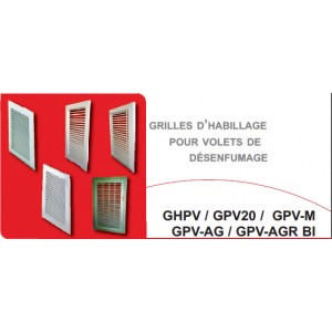 Grille d'Habillage Pour Volet - GHPV/GPV20/GPV-M/GPV-AG/GPV-AGR BI